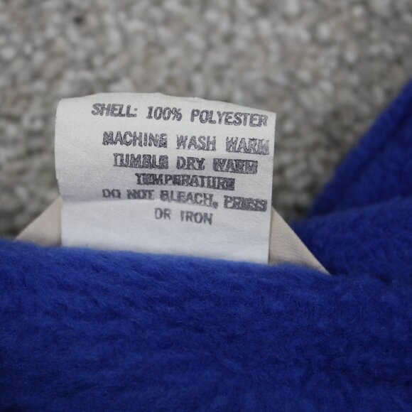 REI Sweater Jacket Women 16 Blue Fleece Polyester Zip Pockets Full Zip Coat - Picture 10 of 13